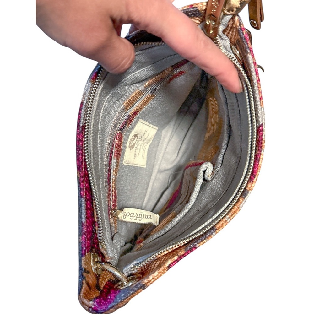 Spartina 449 Floral Canvas Crossbody Bag - Picture 4 of 9